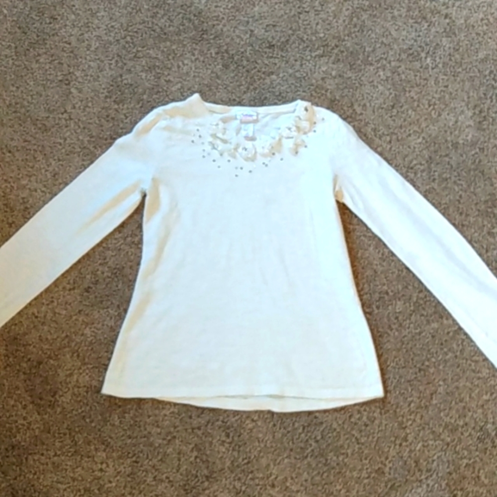 2 Justice white tops - girls size 10